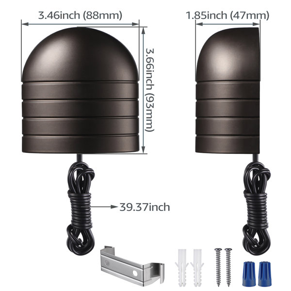 LEONLITE Low Voltage LED Deck Lights, Landscape Poolside Fence